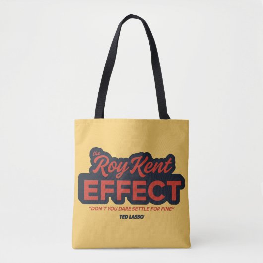 Ted Lasso | Roy Kent Effect Typografie Grafisch Tote Bag (Voorkant)