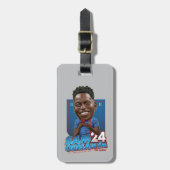 Ted Lasso | Sam Obisanya Bobblehead Bagagelabel (Voorkant verticaal)