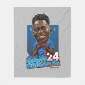 Ted Lasso | Sam Obisanya Bobblehead Fleece Deken (Voorkant)