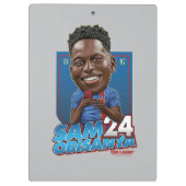 Ted Lasso | Sam Obisanya Bobblehead Klembord (Achterkant)