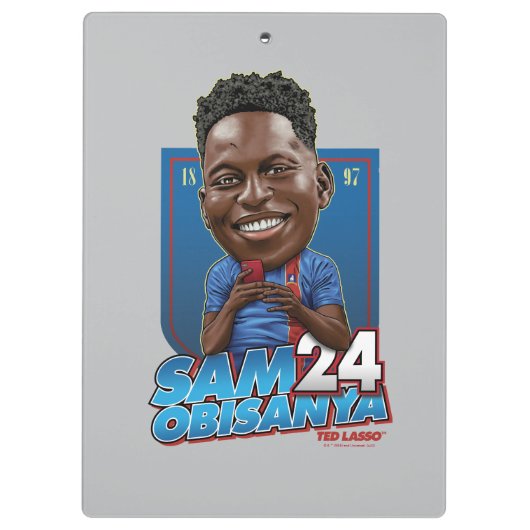 Ted Lasso | Sam Obisanya Bobblehead Klembord (Achterkant)