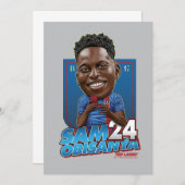 Ted Lasso | Sam Obisanya Bobblehead Notitiekaartje (Voorkant / Achterkant)