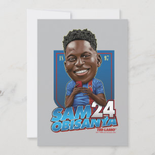 Ted Lasso   Sam Obisanya Bobblehead Notitiekaartje