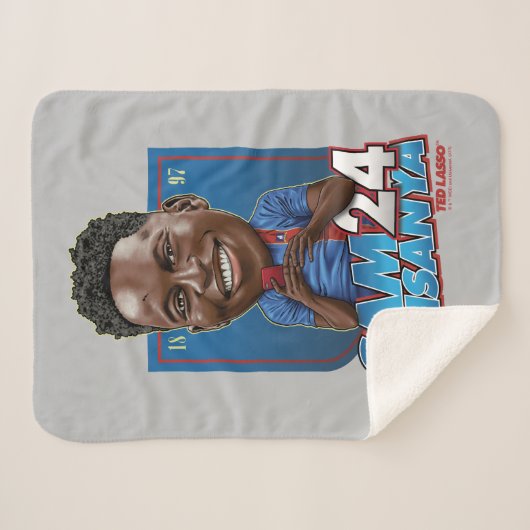 Ted Lasso | Sam Obisanya Bobblehead Sherpa Deken (Voorkant (horizontaal))