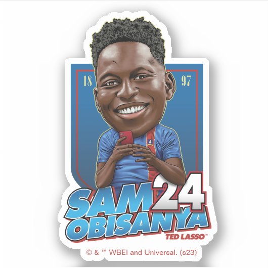 Ted Lasso | Sam Obisanya Bobblehead Sticker (Voorkant)