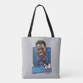 Ted Lasso | Sam Obisanya Bobblehead Tote Bag (Achterkant)