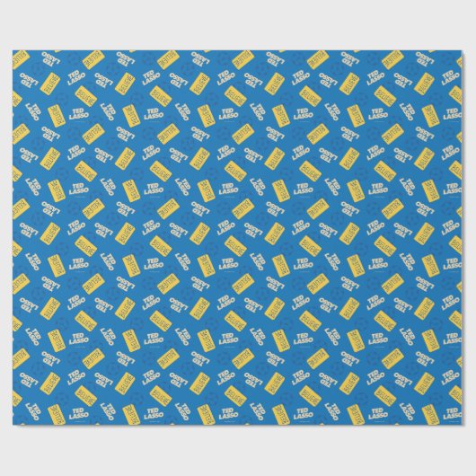 Ted Lasso Soccer Pattern Cadeaupapier (Vlak)