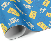 Ted Lasso Soccer Pattern Cadeaupapier (Rol Hoek)