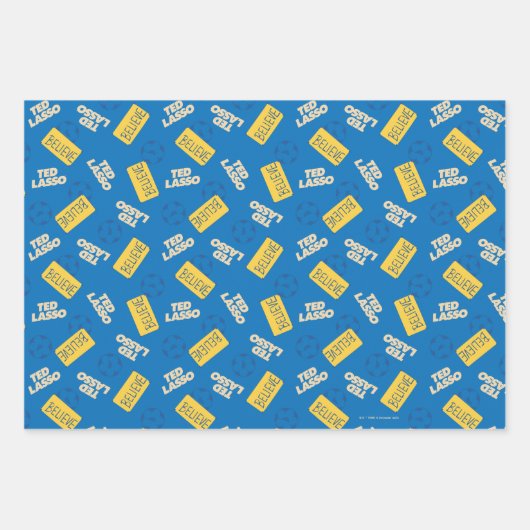 Ted Lasso Soccer Pattern Inpakpapier Vel (Voorkant)