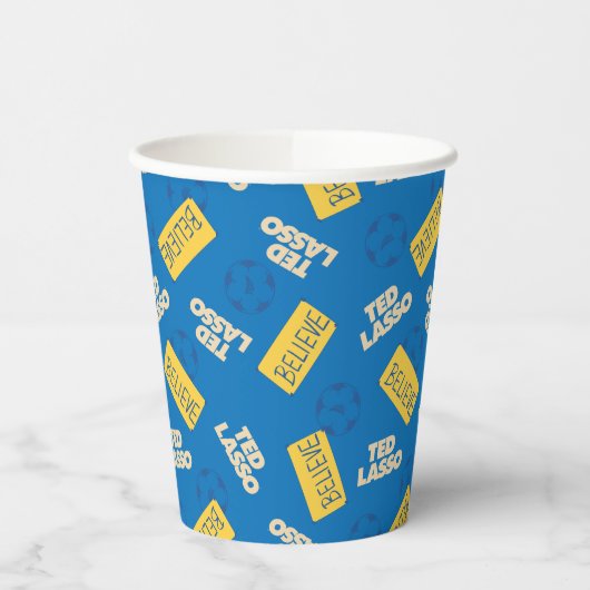 Ted Lasso Soccer Pattern Papieren Bekers (Links)
