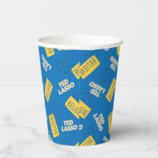 Ted Lasso Soccer Pattern Papieren Bekers (Rechts)