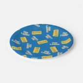 Ted Lasso Soccer Pattern Papieren Bordje (Gekanteld)