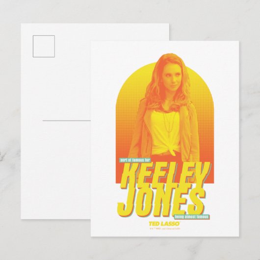 Ted Lasso | Sorta Famous Keeley Jones Graphic Briefkaart (Voorkant / Achterkant)