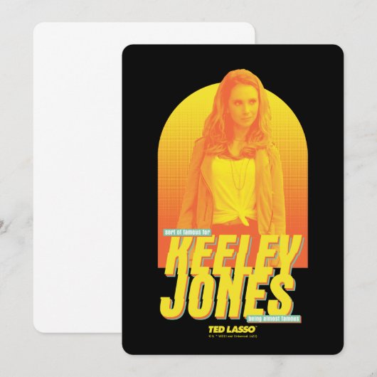 Ted Lasso | Sorta Famous Keeley Jones Graphic Notitiekaartje (Voorkant / Achterkant)