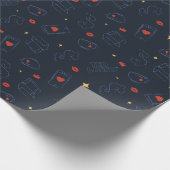 Ted Lasso | Tea and Biscuit Icon Toss Pattern Cadeaupapier (Hoek)