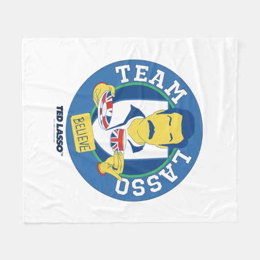 Ted Lasso | Team Lasso Tea Iconic Avatar Fleece Deken (Voorkant (Horizontaal))