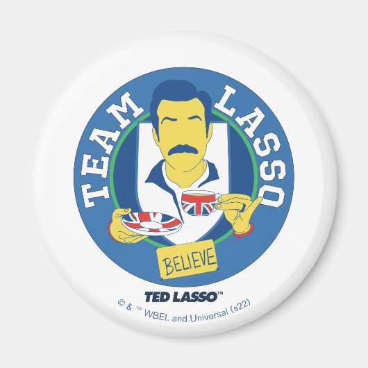 Ted Lasso | Team Lasso Tea Iconic Avatar Magneet (Voorkant)
