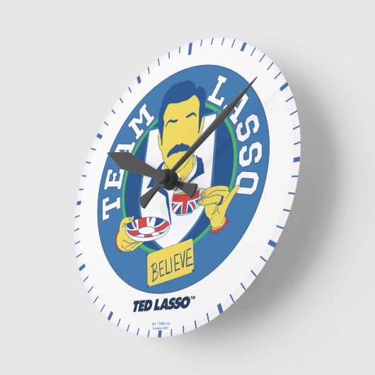 Ted Lasso | Team Lasso Tea Iconic Avatar Ronde Klok (Hoek)