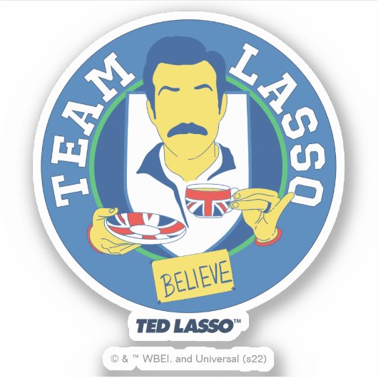 Ted Lasso | Team Lasso Tea Iconic Avatar Sticker (Voorkant)