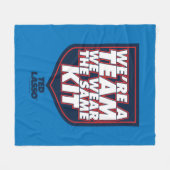 Ted Lasso | We zijn een team Typografie Grafisch Fleece Deken (Voorkant (Horizontaal))