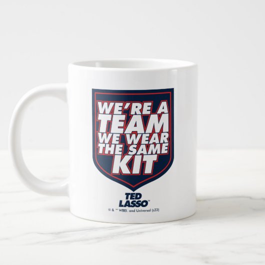 Ted Lasso | We zijn een team Typografie Grafisch Grote Koffiekop (Links)