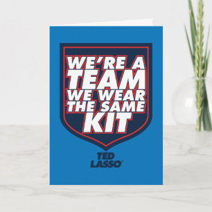 Ted Lasso   We zijn een team Typografie Grafisch Kaart