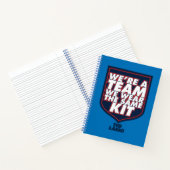 Ted Lasso | We zijn een team Typografie Grafisch Notitieboek (Binnen)