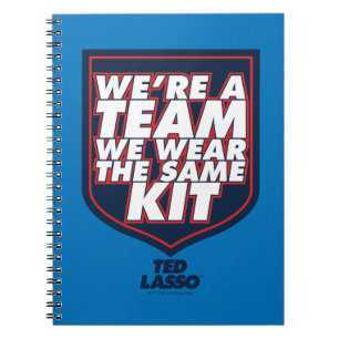 Ted Lasso   We zijn een team Typografie Grafisch Notitieboek