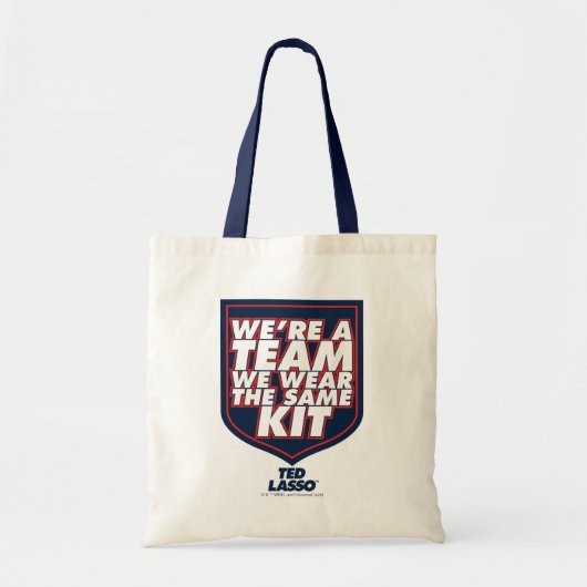 Ted Lasso | We zijn een team Typografie Grafisch Tote Bag (Voorkant)