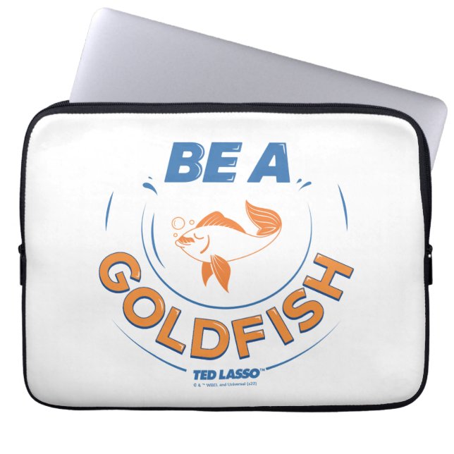 Ted Lasso | Wees een goudvis Laptop Sleeve (Voorkant)