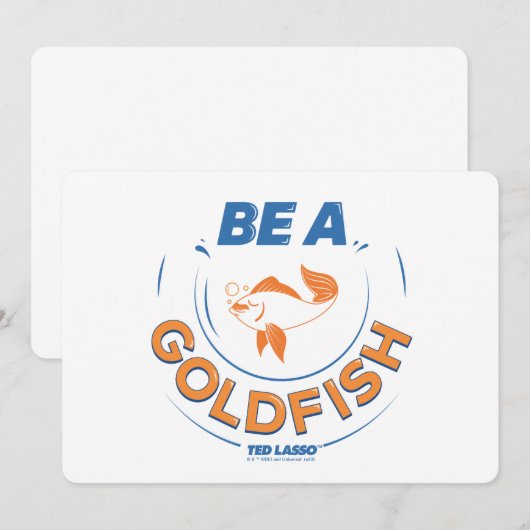 Ted Lasso | Wees een goudvis Notitiekaartje (Voorkant / Achterkant)