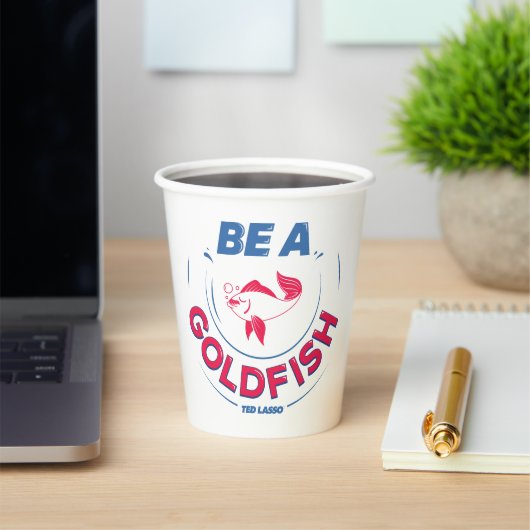 Ted Lasso | Wees een goudvis Papieren Bekers (Insitu)