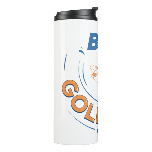 Ted Lasso | Wees een goudvis Thermosbeker (Gedraaid links)