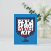 Ted Lasso | We're A Team Typography Graphic Briefkaart (Staand voorkant)