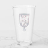 Ted Lasso | We're A Team Typography Graphic Glas (Achterkant)