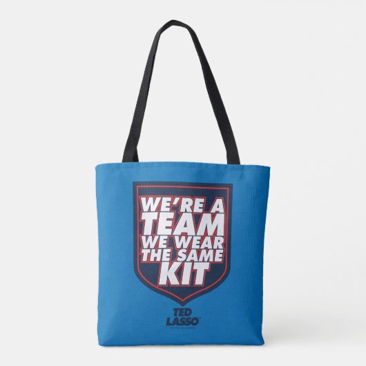Ted Lasso | We're A Team Typography Graphic Tote Bag (Achterkant)