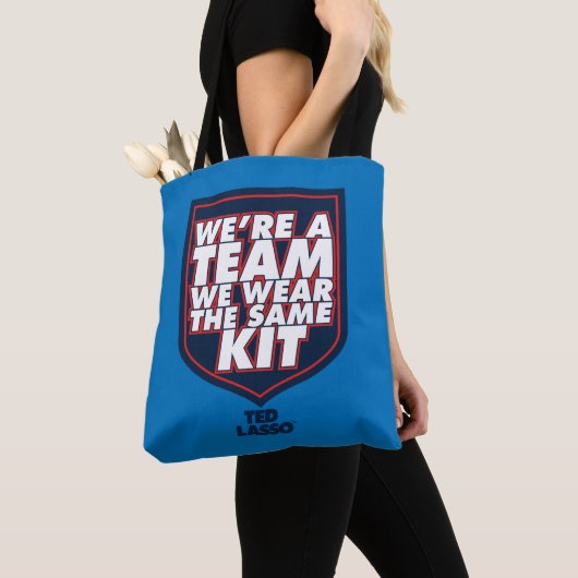 Ted Lasso | We're A Team Typography Graphic Tote Bag (Dichtbij)