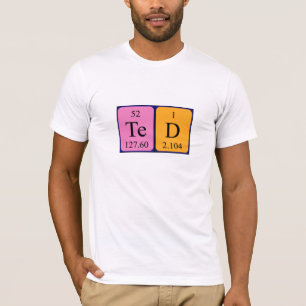 Ted periodiek table name shirt