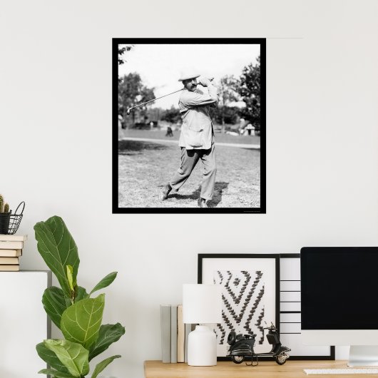 Ted Ray Golf Champion 1914 Poster (Thuiskantoor)