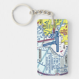 Ted Stevens Anchorage Airport Chart / taxi diagram Sleutelhanger