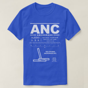 Ted Stevens Anchorage Intl Airport ANC T-shirt