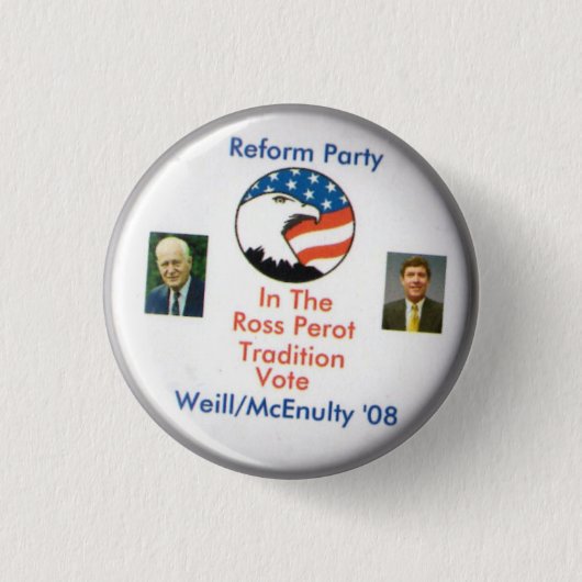 Ted Weill Frank McEnulty 2008 Ronde Button 3,2 Cm (Voorkant)