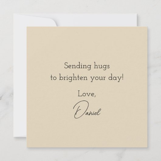  Tedd E. Beer Hugs Khaki Tan Groet (Achterkant)