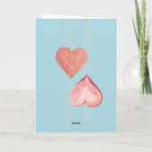 Teddbeer met bloemen Valentijnskaart Feestdagen Kaart (Achterkant)