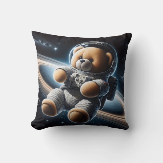 Teddberen astronaut in de ruimte kussen (Voorkant)