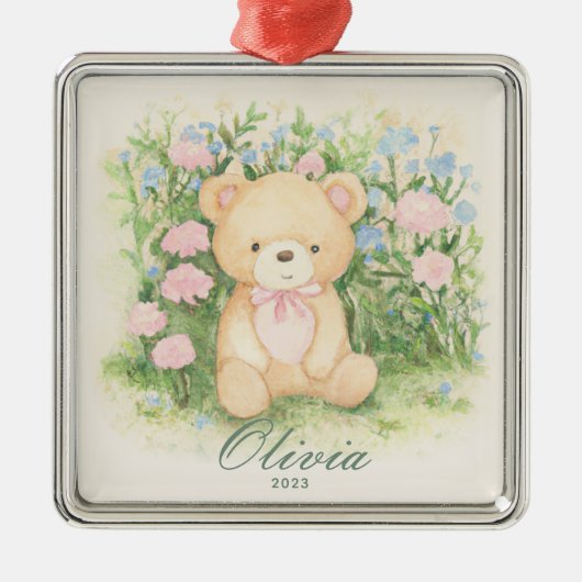 Tedder Beer Tuin Metalen Ornament (Voorkant)