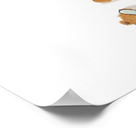 Teddibeer Alfabet Poster (Hoek)