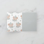 Teddibeer Bedankt Beary Veel Kaart (Binnen)