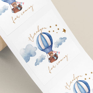 Teddibeer Bedankt voor uw komst Vierkante Sticker