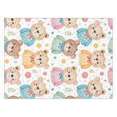 Teddibeer en bloemen tafelkleed (Voorkant (Horizontaal))